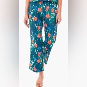 Tuckernuck Pants Farris Wide Leg in Jade Bloom Floral